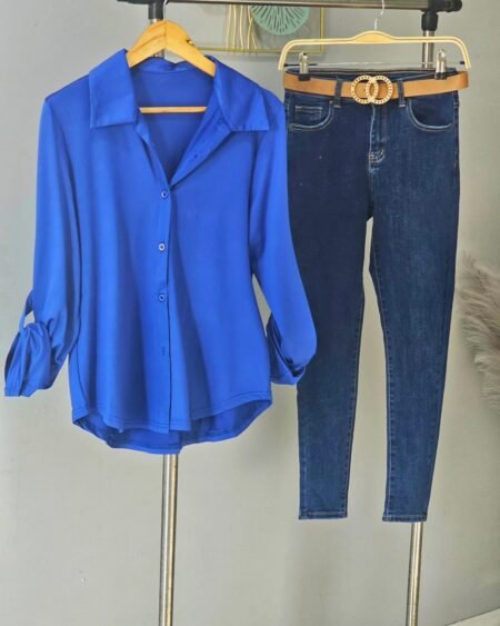 Blusa " Aleia " - Standard, Azul