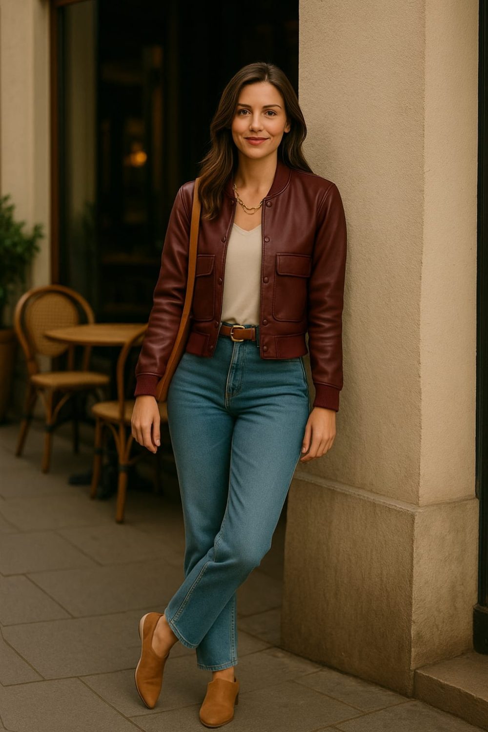 Chaqueta ecocuero " Argil "