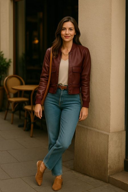 Chaqueta ecocuero " Argil "