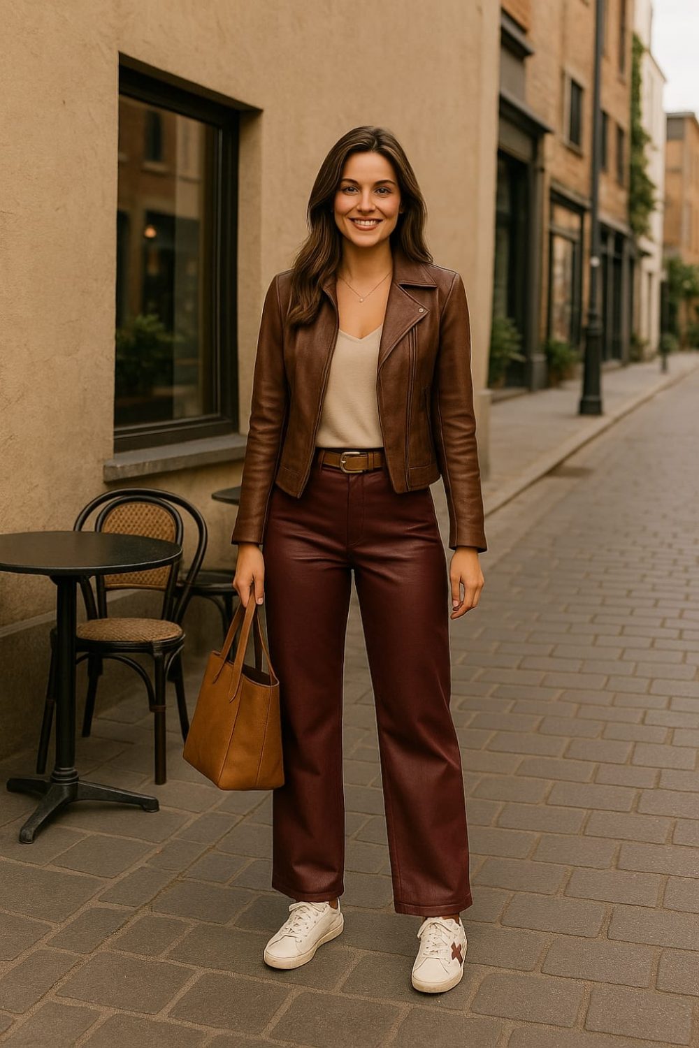 Pantalon Faux Leather tokio - Imagen 4