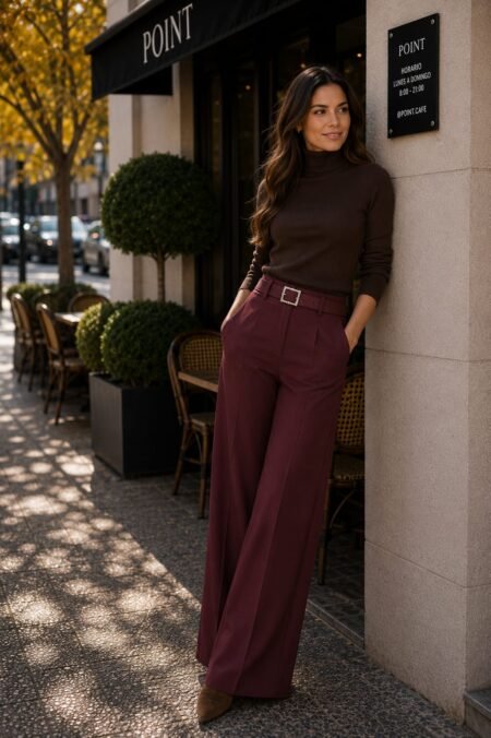Pantalon " Magnolia" - Burdeo, S