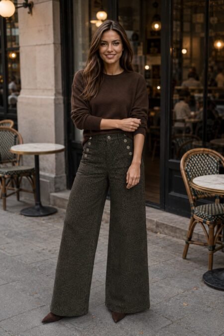 Pantalon wide leg " Liorene"