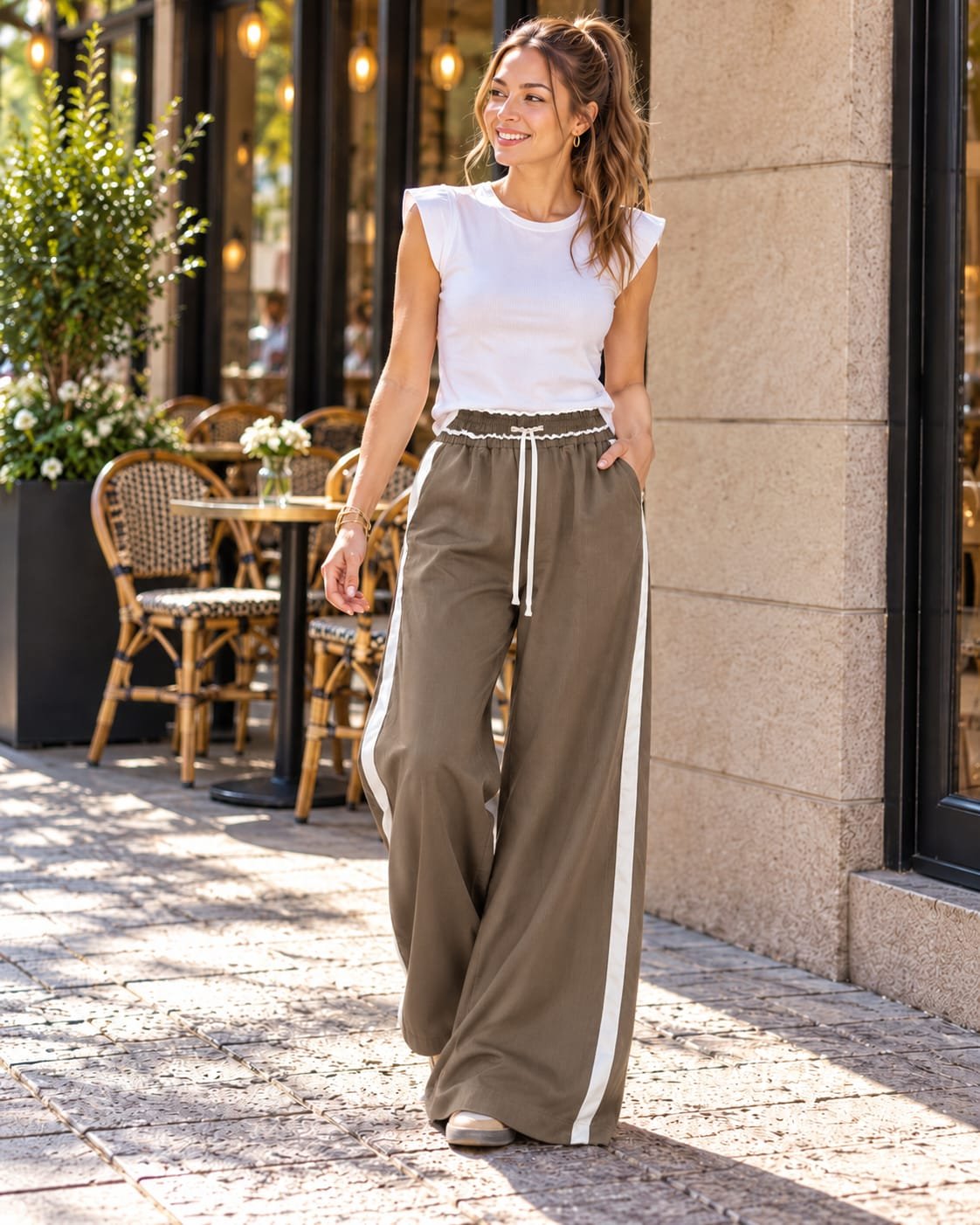 Pantalon wide leg " Simona" - Imagen 2